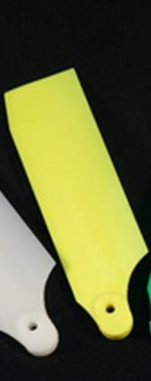 Picture of KBDD 4065 40mm Neon Yellow Plastic Tail Blades T-Rex 250 Size