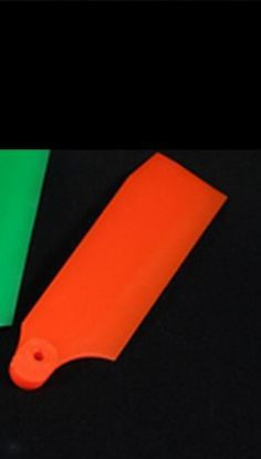 Picture of KBDD 4067 40mm Neon Orange Plastic Tail Blades T-Rex 250 Size
