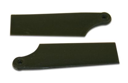 Picture of KBDD 4068 40mm Black Plastic Tail Blades T-Rex 250 Size