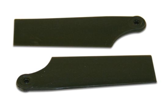 Picture of KBDD 4068 40mm Black Plastic Tail Blades T-Rex 250 Size