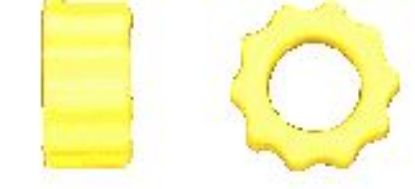 Picture of KBDD 4103 Yellow Hard Dampeners For 600 Size Helis