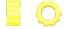Picture of KBDD 4103 Yellow Hard Dampeners For 600 Size Helis