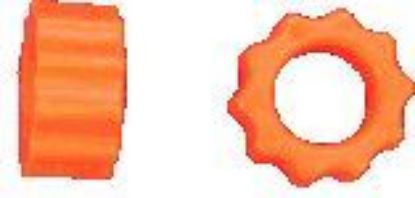 Picture of KBDD 4110 Orange 3D Extreme Dampeners For 500 Size