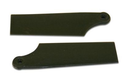 Picture of KBDD 4020 61mm Black Plastic Tail Blades T-Rex 450 Size