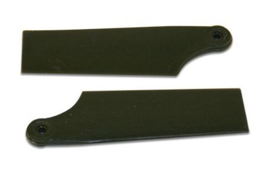 Picture of KBDD 4020 61mm Black Plastic Tail Blades T-Rex 450 Size