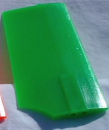 Picture of KBDD 4218 Plastic Neon Green Paddles for 500 size heli 3mm