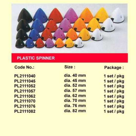 Picture of The World Models PL2111052 52mm Plastic spinner (Cub yellow)