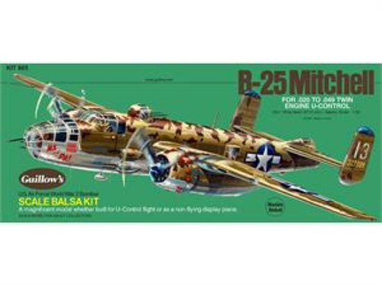 Picture of Guillows 805 Balsa WWII B25 Mitchell Bomber (Dual-Purpose model)