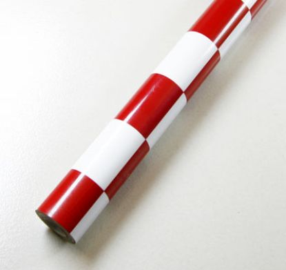 Picture of Dancing Wings LS-MP-02-007 Covering Film - Red White checkerboard (2m)