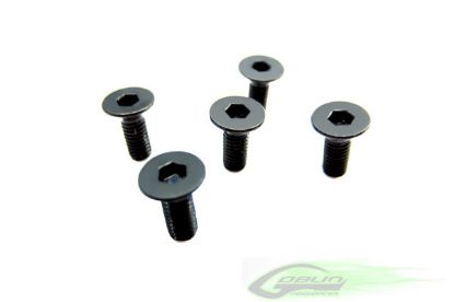 Picture of SAB HC128-S DIN 12.9 Flat Head Socket Cap M2.5 x5 (5pcs) - Goblin