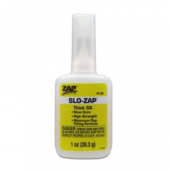 Picture of ZAP PT20 CA Glue - Slow-ZAP 1oz Thick Viscosity