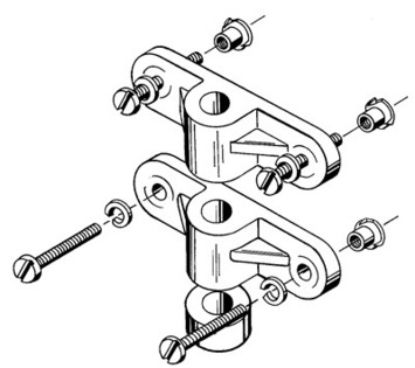 Picture of Du-Bro 156 Nylon Gear Block Set (QTY/PKG: 2 )