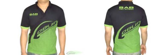 Picture of HM019-S SAB HELI DIVISION Black Polo - (Small)