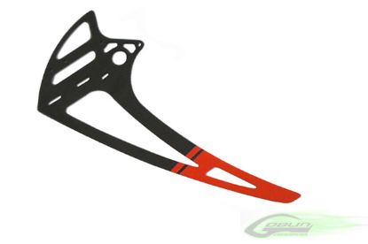Picture of SAB H0117-S Carbon Fiber Vertical Fin - RED (1pc) - Goblin 700