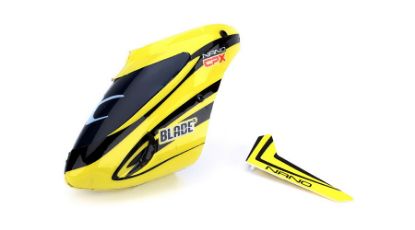 Picture of E-Flite BLH3318 Complete Yellow Canopy with Vertical Fin: NCP X