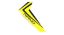 Picture of E-Flite BLH3320 Yellow Vertical Fin with decal: NCP X