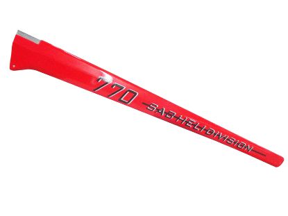 Picture of Sab H0163-S Carbon Fiber Tail Boom Red - Goblin 770