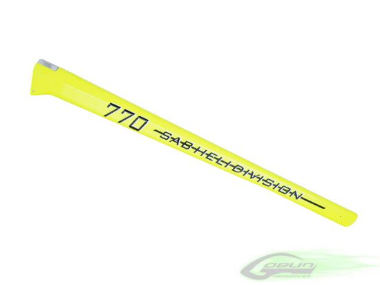 Picture of Sab H0147-S Carbon Fiber Tail Boom Yellow - Goblin 770