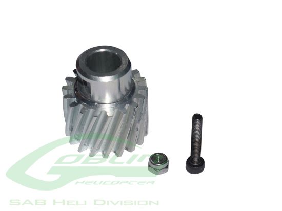 Picture of SAB H0210-S Aluminum Pinion Z18 - Goblin 500