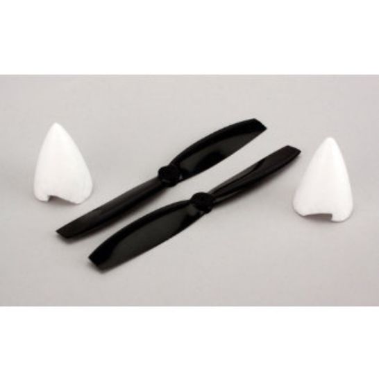 Picture of HobbyZone HBZ7707 Propellers and Spinner Set: Firebird Stratos