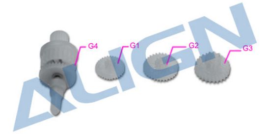 Picture of HSP15001A DS150/155 Servo Gear Set