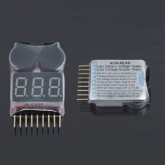 Picture of BW4701 AOK 1-8S Lipo Battery Tester/ Low Voltage Buzzer Alarm
