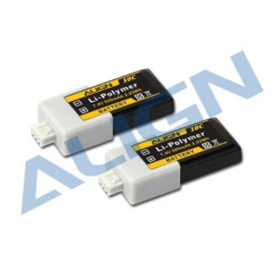 Picture of HBP03001 2S1P 7.4V 300mAh/30C LiPo Battery