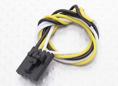 Picture of Molex 258000079 3 Pin Cable Male Connector with 230mm x 26 AWG W