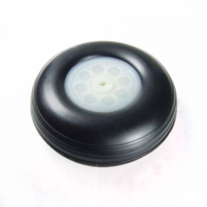 Picture of WH375-S 2x PU wheels with Plastic Hub 3.75'' Pair (D95xH34X5mm)