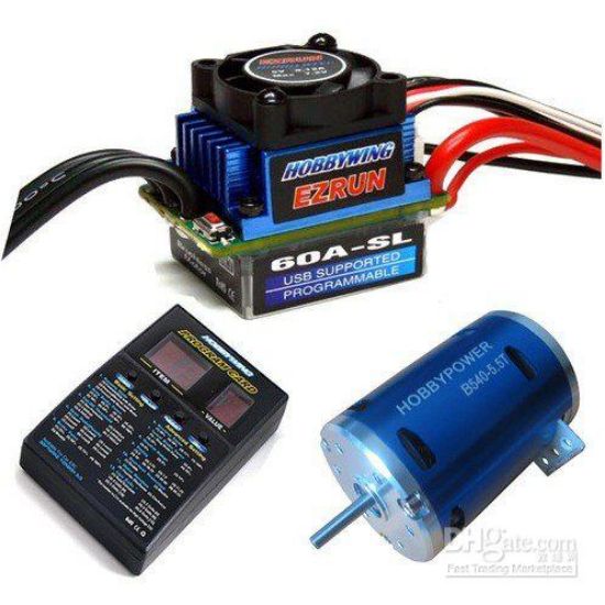 Picture of Hobbywing 81030050 EZRUN Combo-B4 60A ESC and 5.5T@6000KV