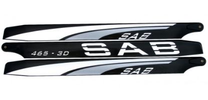 Picture of SAB Blackline 3D Flybarless Blades 3 Blade SET 465mm 3BL465-3DS