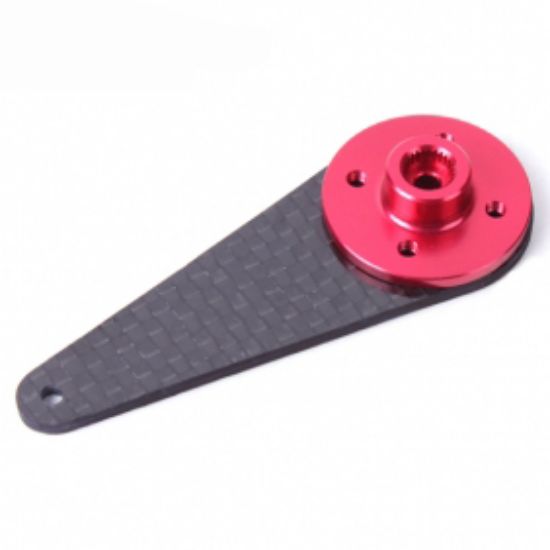 Picture of C6-SP01-F 60mm Carbon Fiber Single Servo Arm 25t Futaba