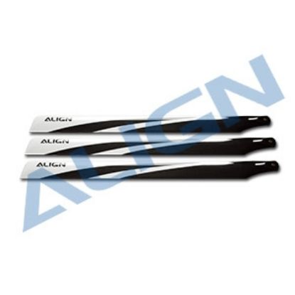 Picture of HD690D 690 Carbon Fiber Blades / Three Blade Rotor Head