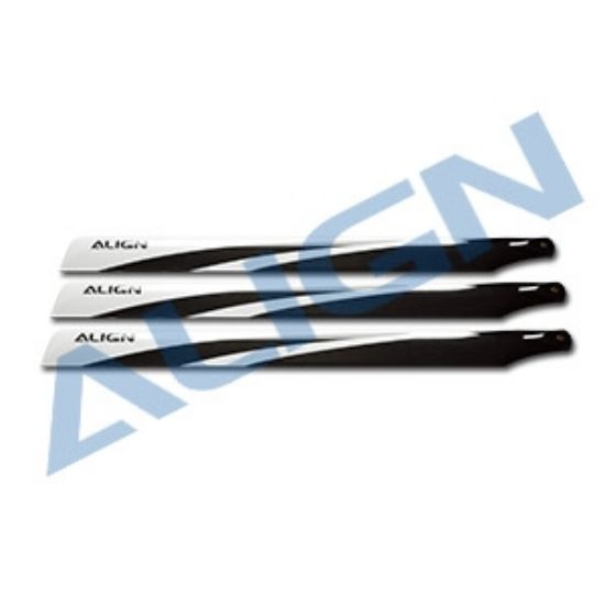 Picture of HD690D 690 Carbon Fiber Blades / Three Blade Rotor Head