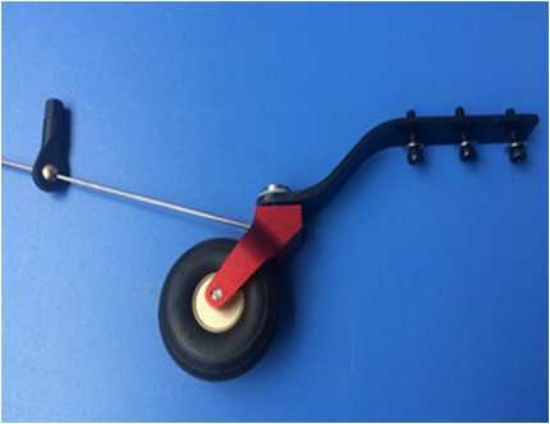 Picture of KUZA KAG0107 CNC Alloy & C.F.Tail Wheel Assembly V2 20-40CC
