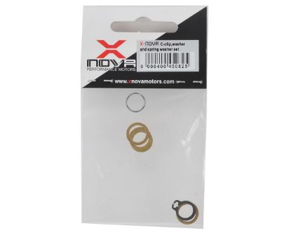 Picture of Xnova C-clip , washer and spring washer set