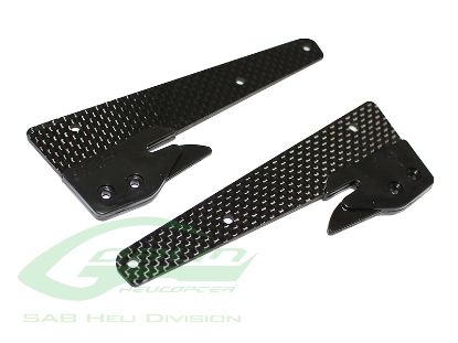 Picture of SAB H0694-S - Carbon Fiber Front Landing Gear Support - Black Th