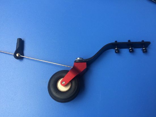 Picture of KUZA KAGC109 CNC Alloy & C.F tail wheel assembly V2 85-120CC