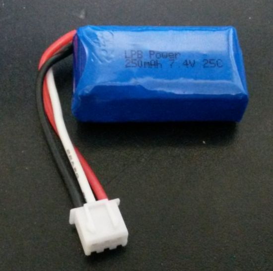 LPB Power 2s 7.4v 250mah Lipo Battery W/ JST-XH Plug. Hobby Hangar