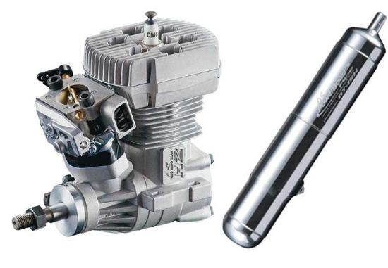 Picture of OS GT15HZ Engine with Power Boost Muffler