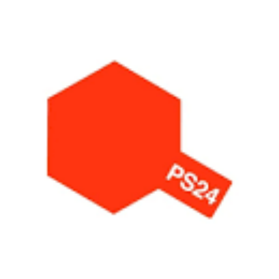 Picture of Tamiya PS-24 Polycarb Spray Paint (Fluoro Orange)