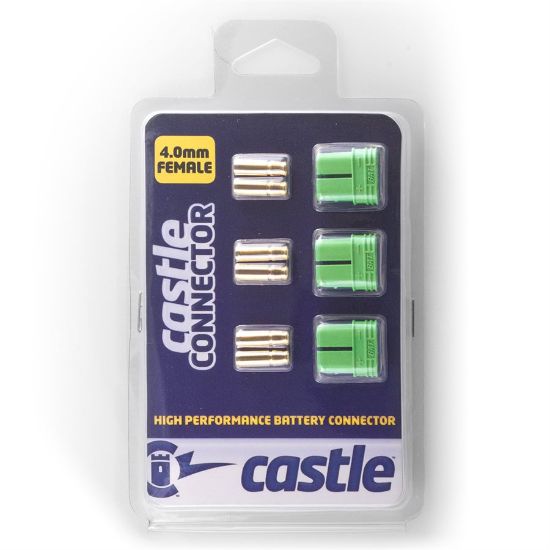 Picture of Castle 011-0076-00 Polarized Connectors - 4.0mm Female Multi-Pac