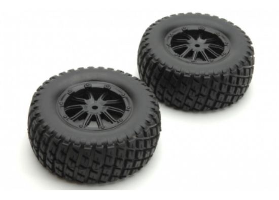 Picture of DHK 8135-001 Tire complete (black rims) (2 pcs)