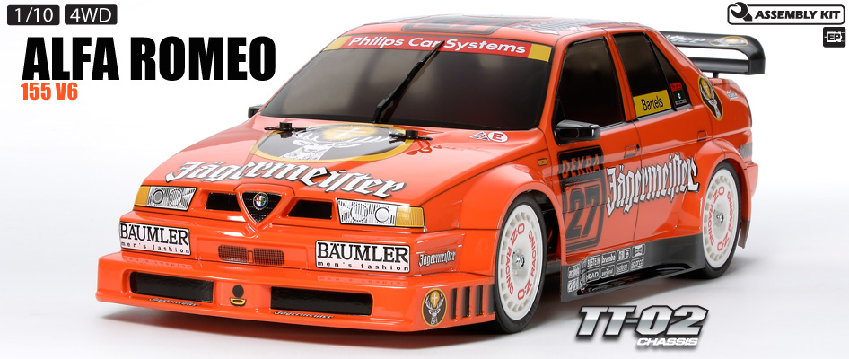 Tamiya 58585 Alfa Romeo 155 V6 TT-02 KIT. Hobby Hangar