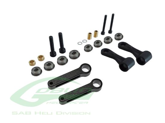 Picture of SAB H0132BM-S - Radius Arm Set Black Matte - Goblin Black Nitro/Black Thunder