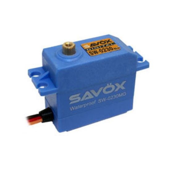 Picture of Savox SW-0230MGP Plus  HV STD size Waterproof 8kg/cm,  Soft Start Digital Servo