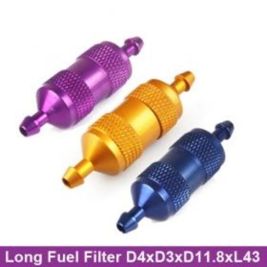 Picture of Fuel Filter Long, BLUE FP8008-B for Gas Airplane