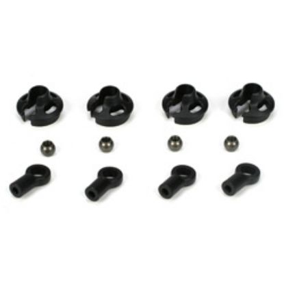 Picture of LOSI TLR5095 Shock End Set w/ Spring Cups, 12mm Shock: 22