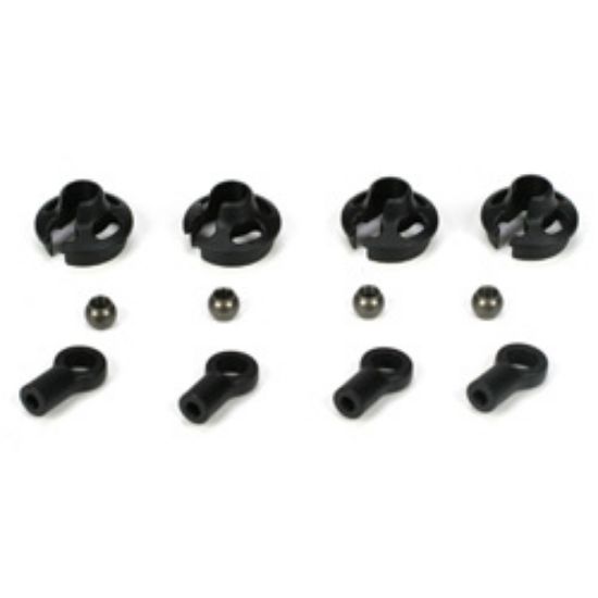 Picture of LOSI TLR5095 Shock End Set w/ Spring Cups, 12mm Shock: 22