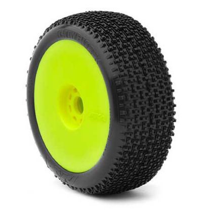 Picture of AKA 14002VRY 1:8 Buggy Cityblock Super Soft Evo Wheel Pre-Mounte